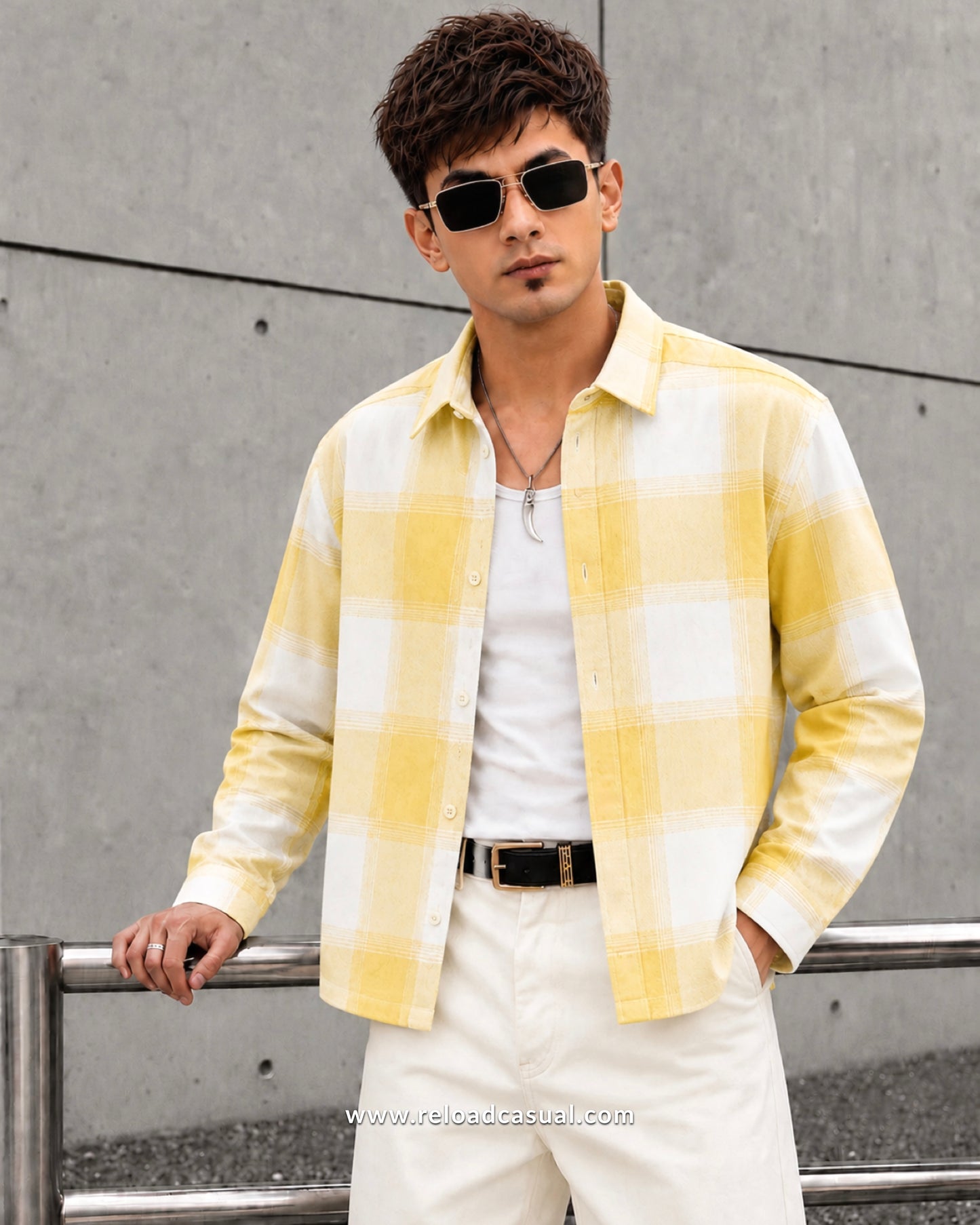 Urban Premium Brushed Check Boxy Fit Shirt