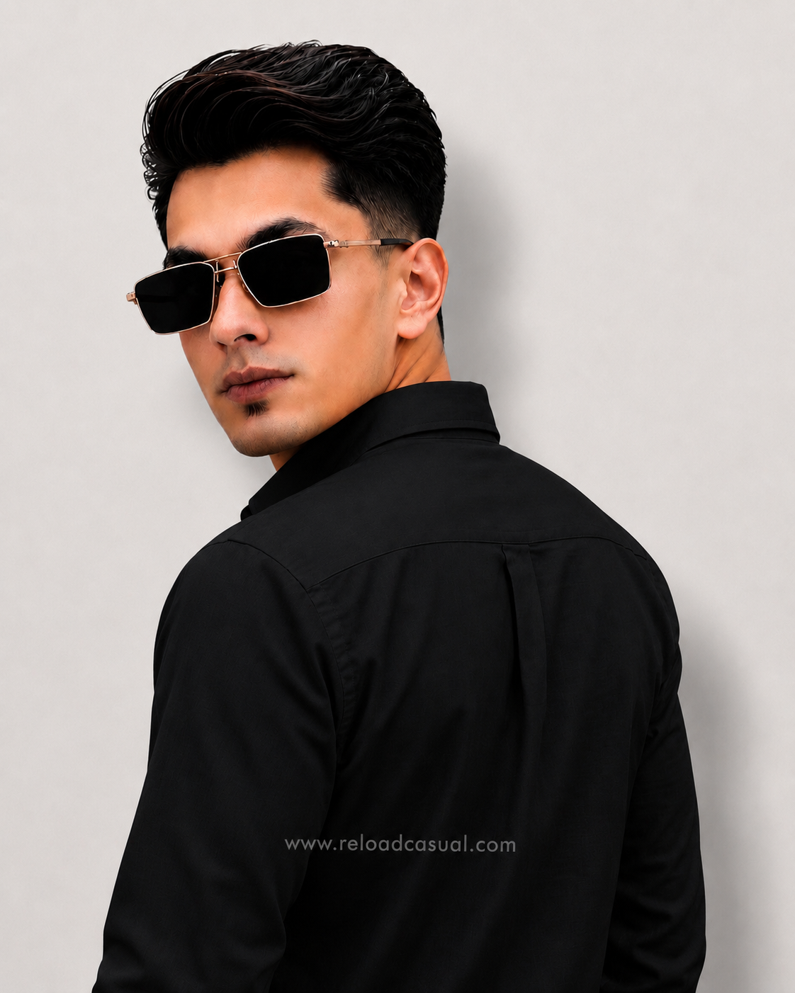 Men's Textured Linen Slim Fit Shirt