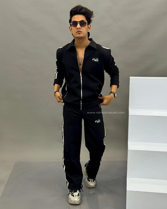 Coller Long Sleeves Zipper Tracksuit