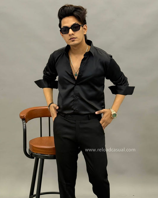 Premium Satin Shirt & Pant Combo