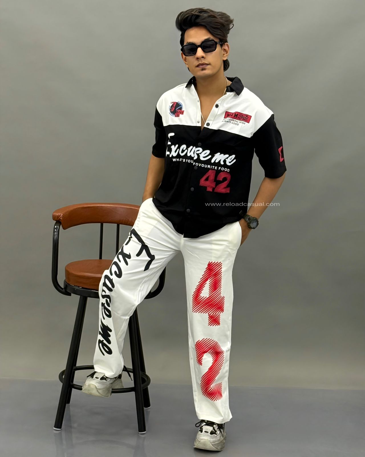 Edgy Street Style Racing Tracksuit