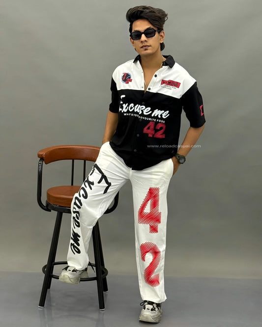 Edgy Street Style Racing Tracksuit