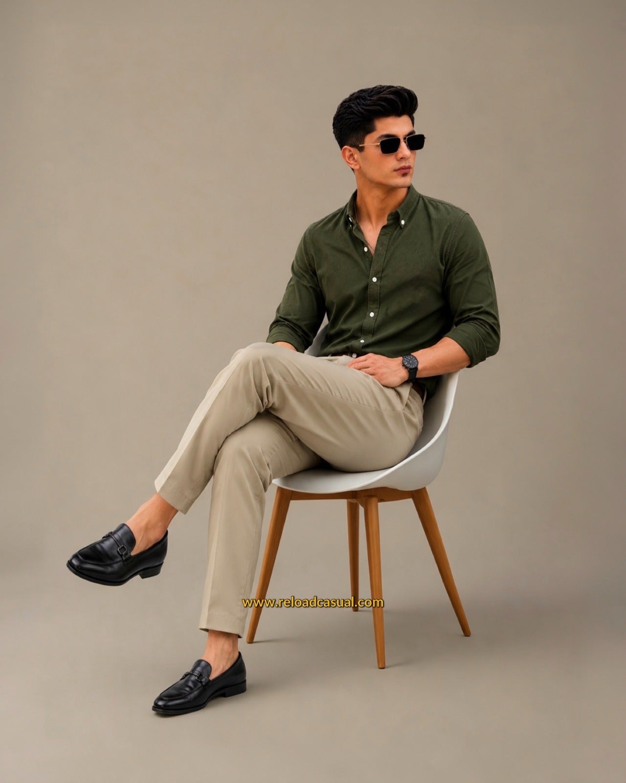 Men's Oxford Breathable Shirt + Hidden Zip Pocket Pant Combo