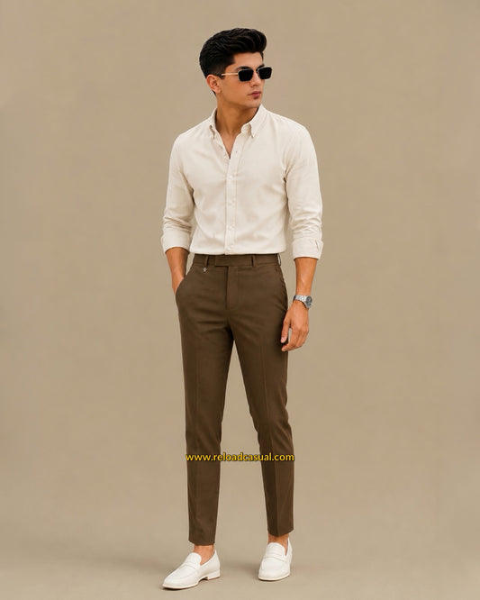 Men's Oxford Breathable Shirt + Hidden Zip Pocket Pant Combo
