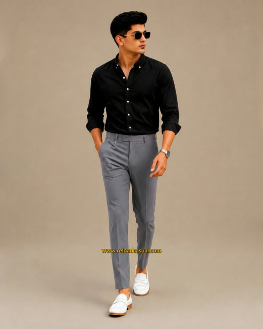 Men's Oxford Breathable Shirt + Hidden Zip Pocket Pant Combo
