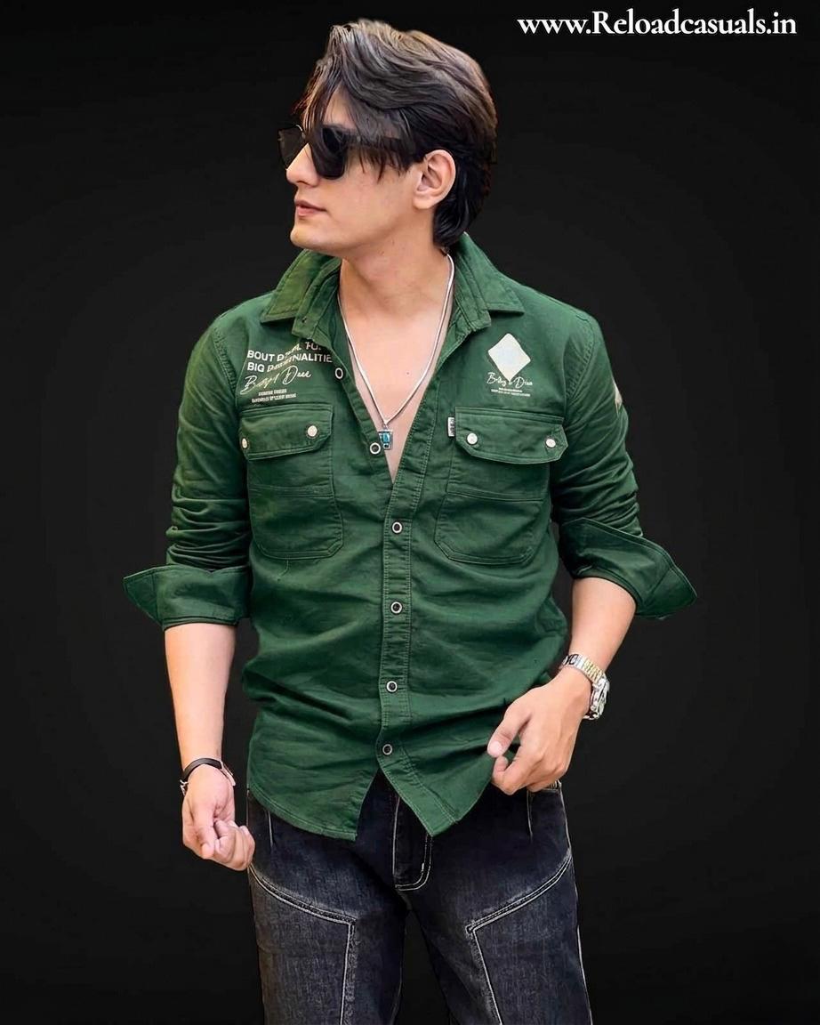 Double Button On Pocket RFD Shirt