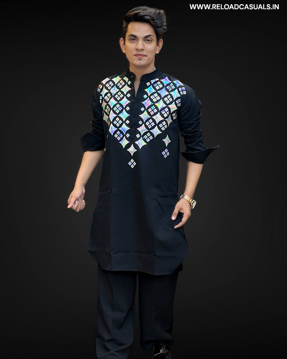 New Viscosity Pattern Design Kurta & Pyjama - Combo