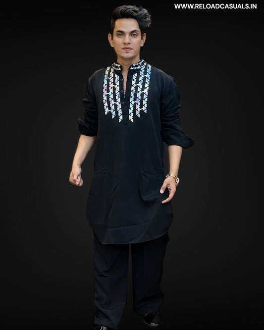 Neo Trad Design Kurta & Pyjama - Combo
