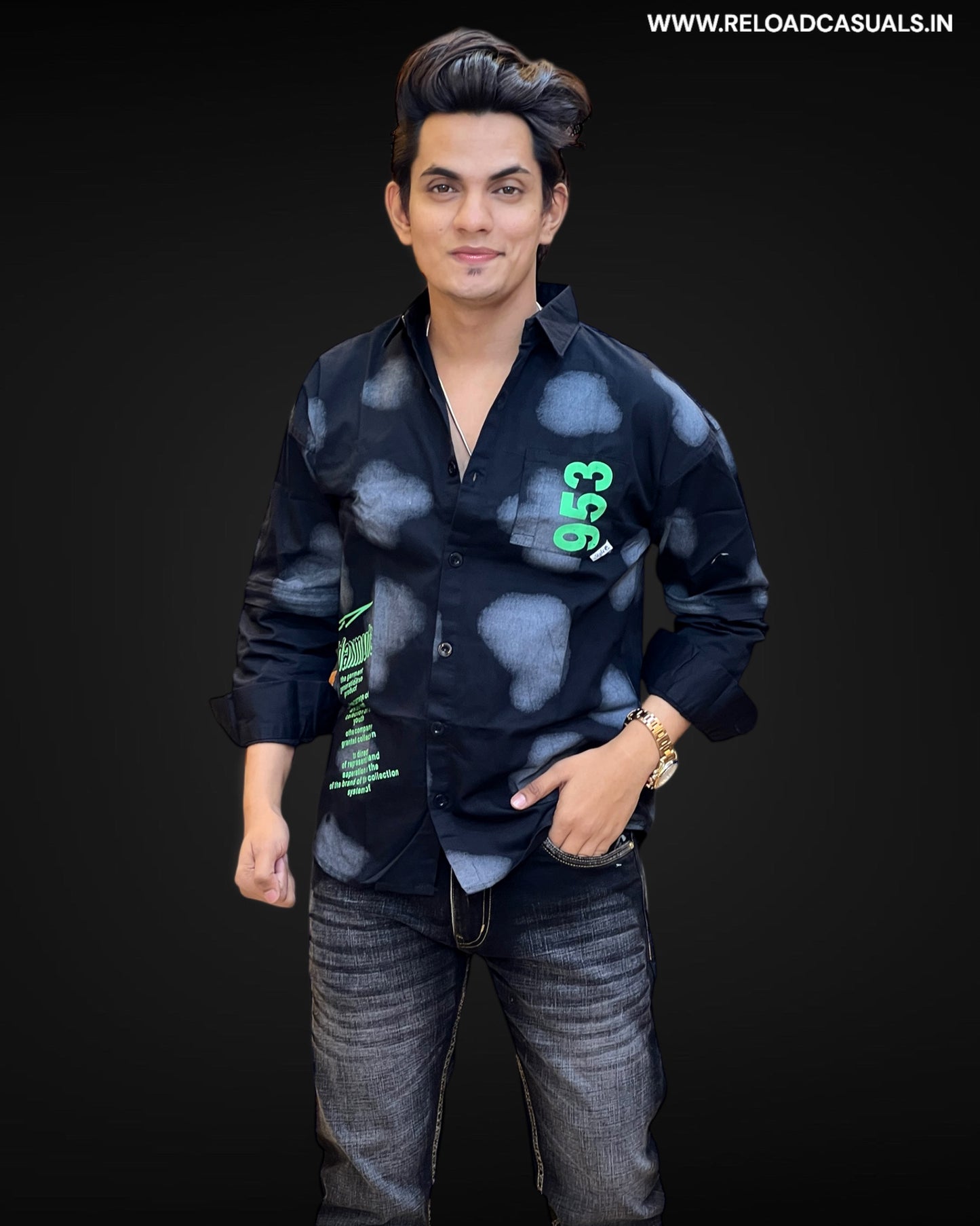 Grafitti Cloud Wash Shirt