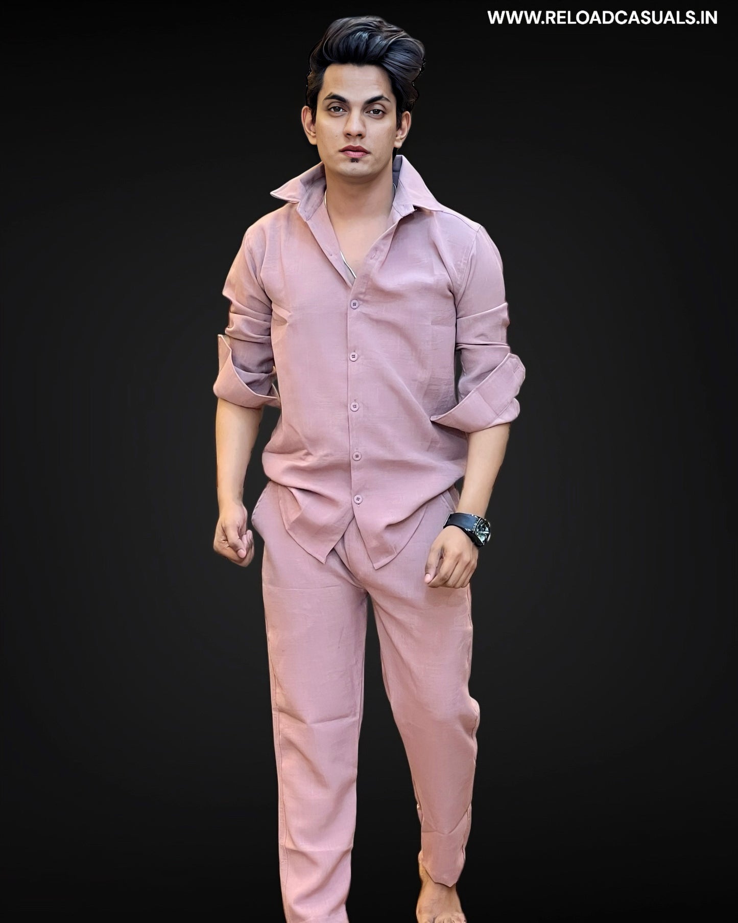 Linen Fabric Full Track Suit - Combo