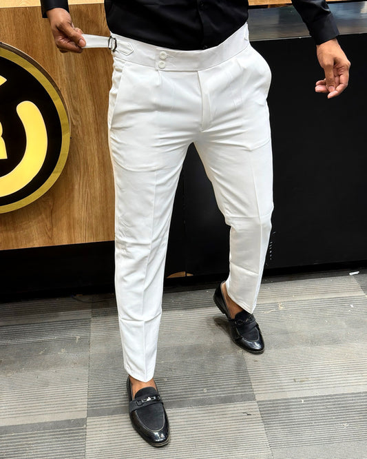 Both Side Belt Korean Fabric Pant
