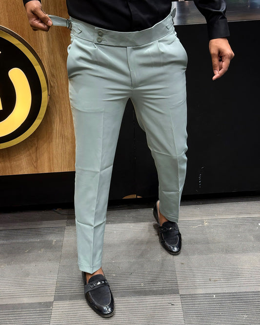 Both Side Belt Korean Fabric Pant