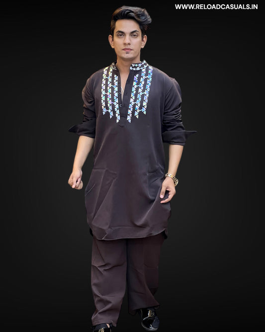 Neo Trad Design Kurta & Pyjama - Combo