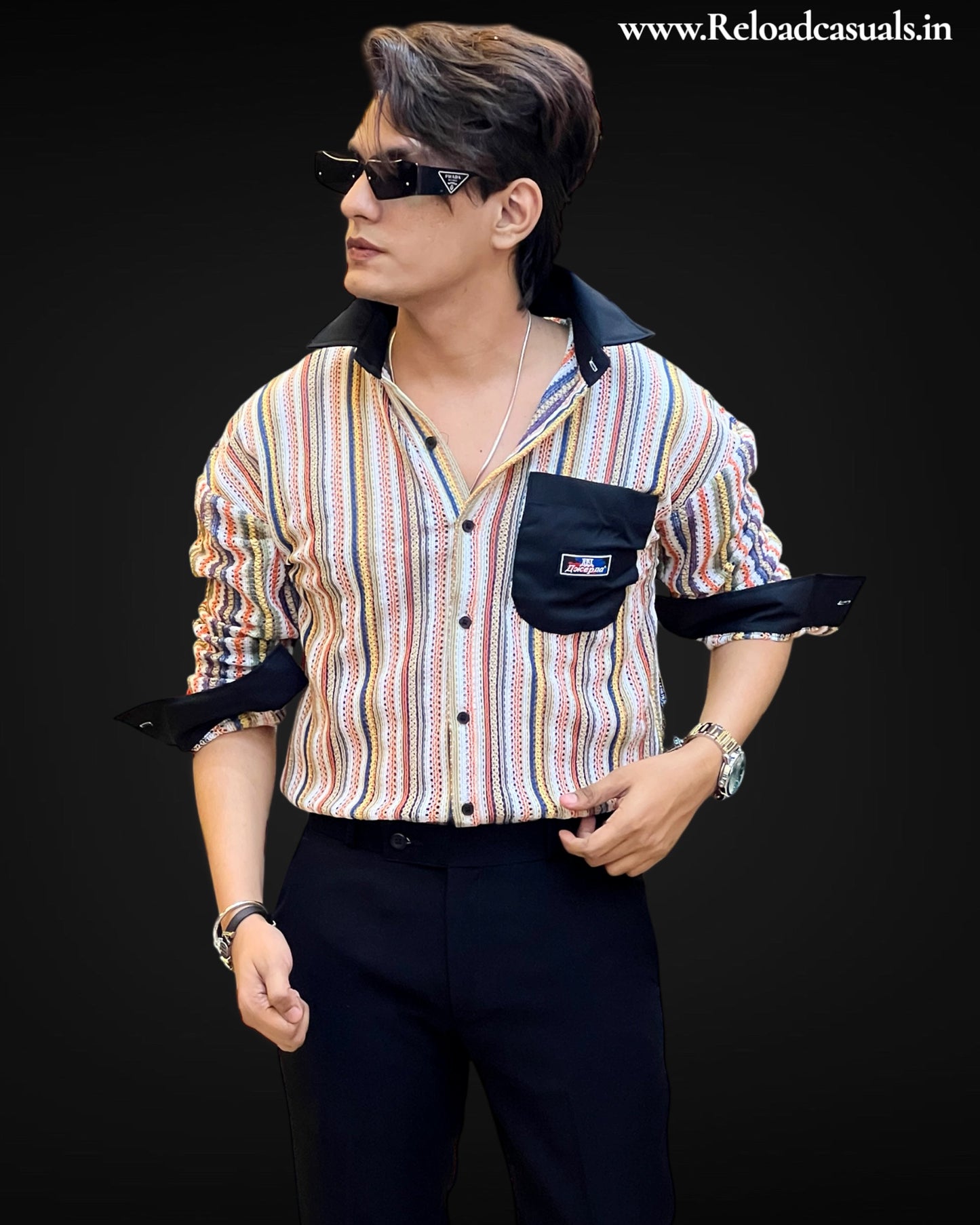 Trwing Color Striped Imp Shirt