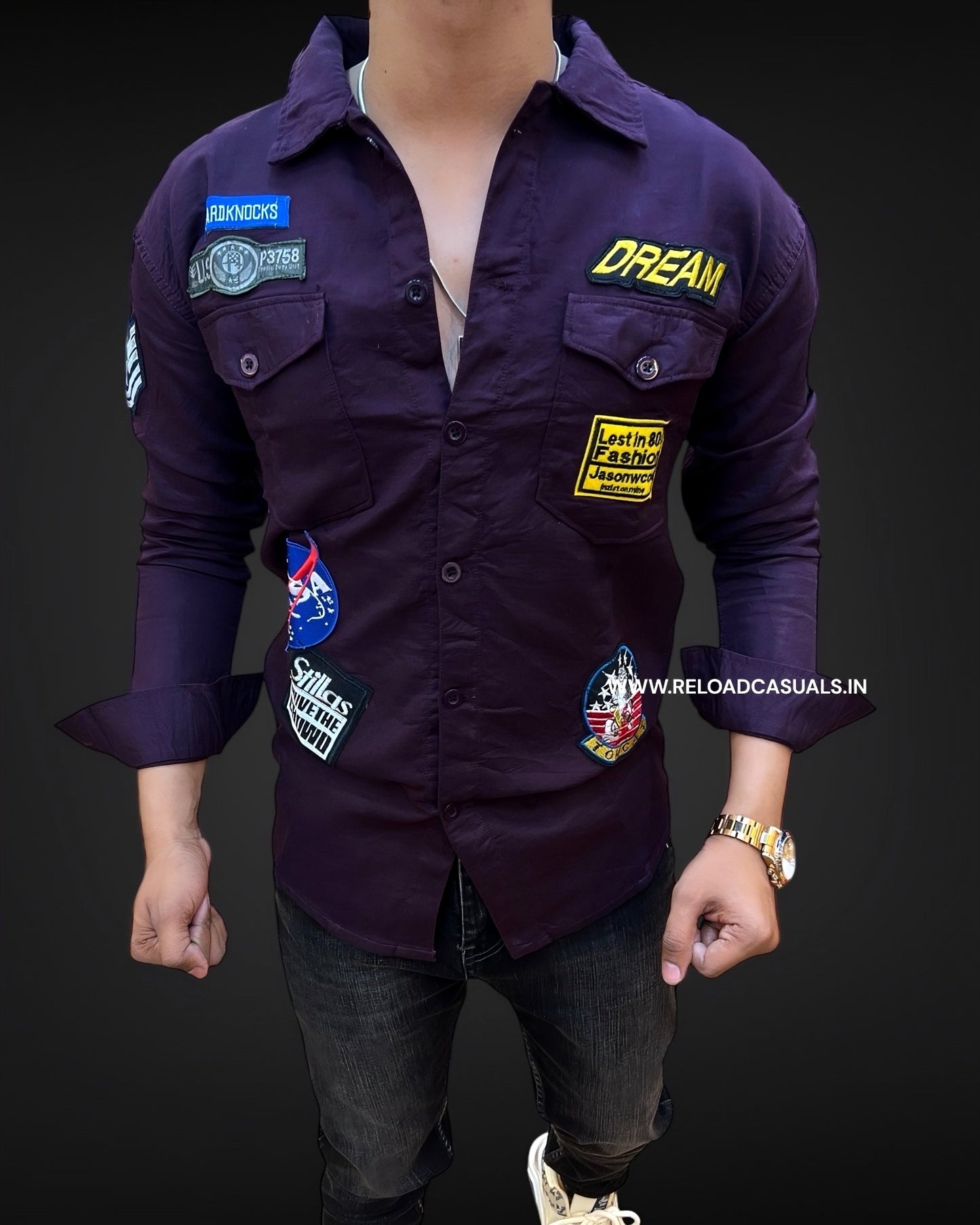 Dream Denim Patch Shirt