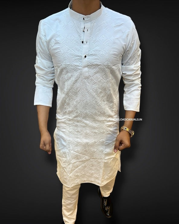 Aztec Design Kurta & Pyjama - Combo