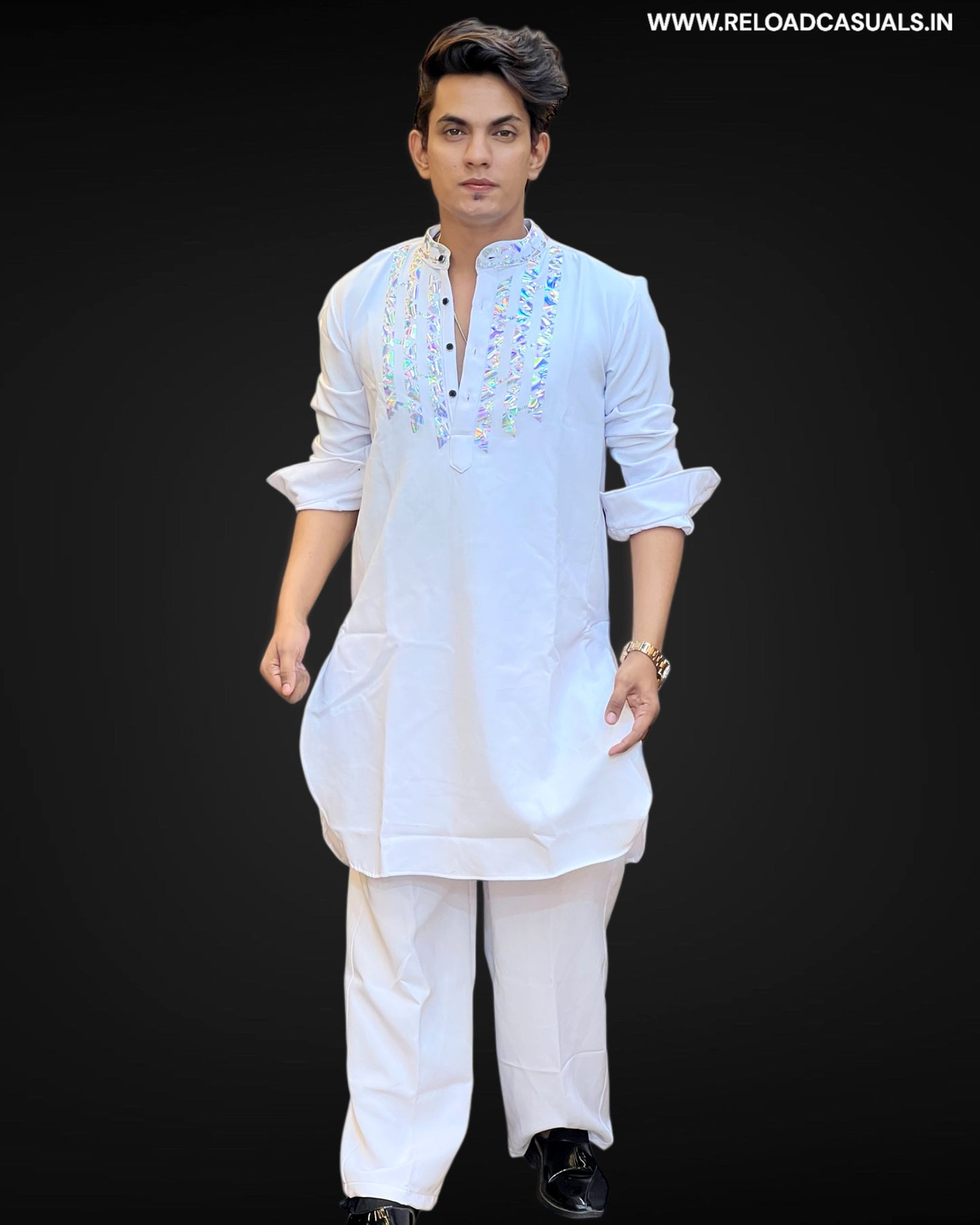 Neo Trad Design Kurta & Pyjama - Combo