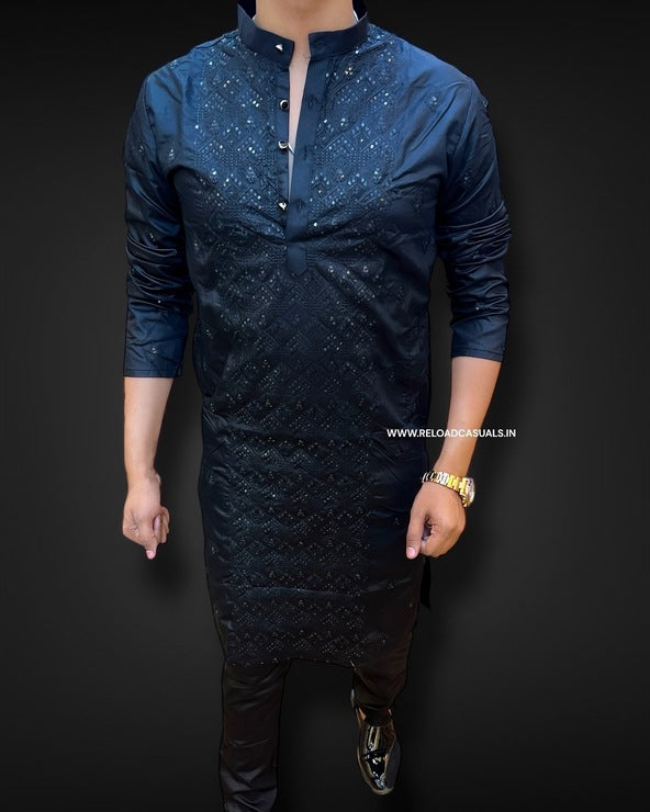 Aztec Design Kurta & Pyjama - Combo
