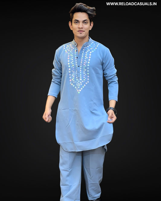 Viscos Design Kurta & Pyjama - Combo