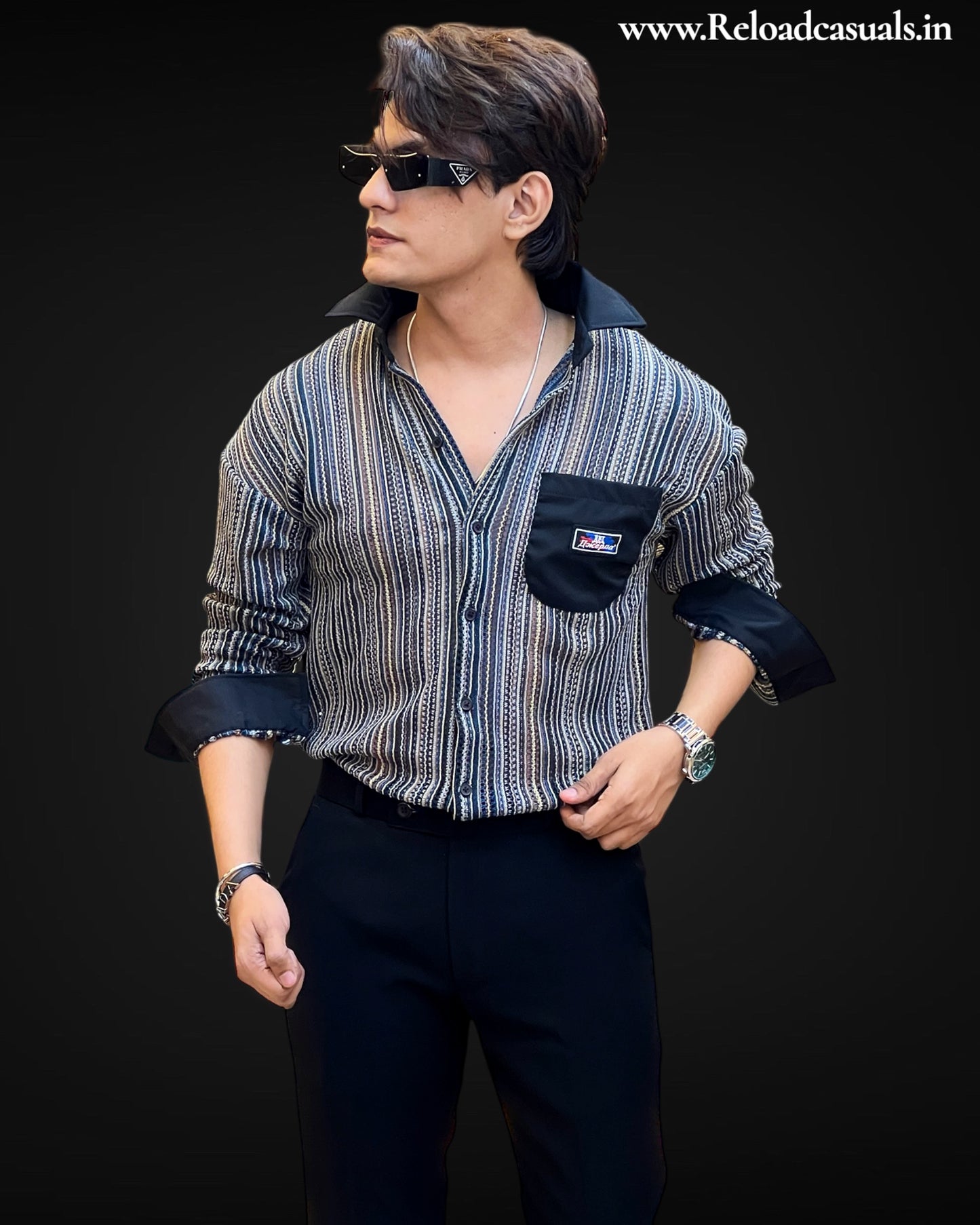 Trwing Color Striped Imp Shirt