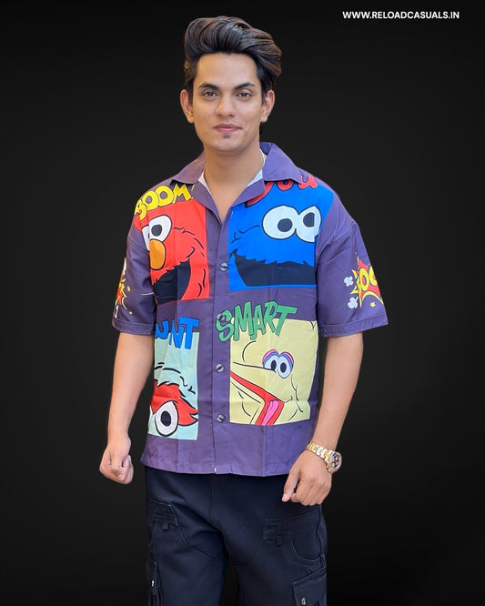 Smart Print Half Shirt