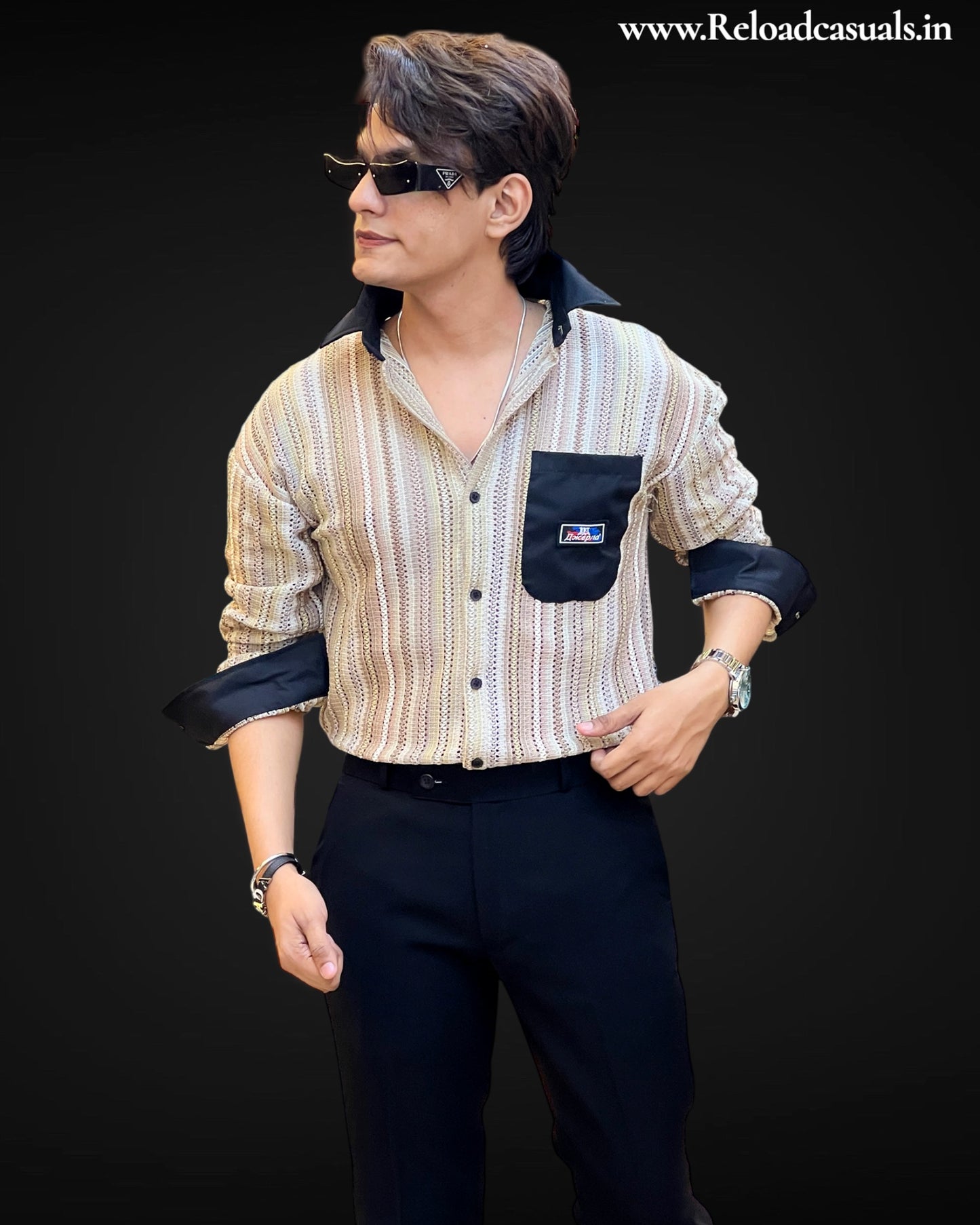 Trwing Color Striped Imp Shirt